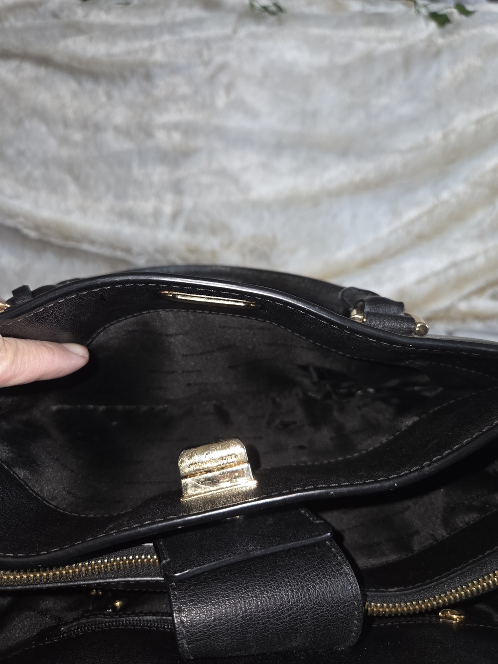 Michael Kors Sylvie Large Studded Leather Satchel - Picture 5 of 16